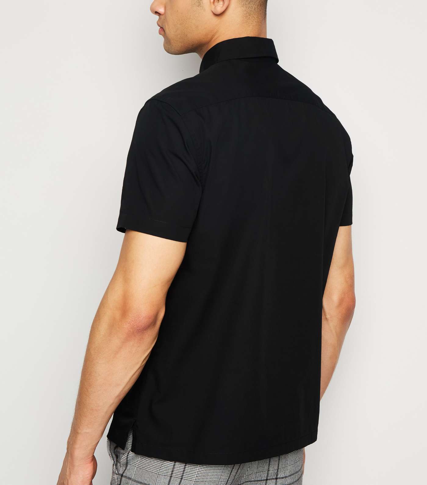 Black Short Sleeve Utility Shirt Image 3