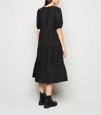New look black broderie dress Clearance