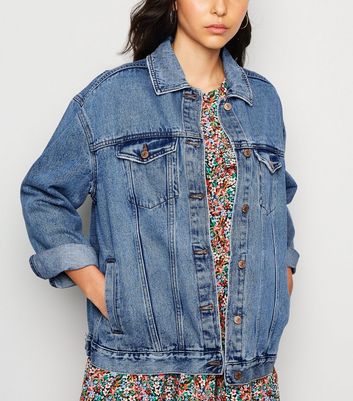 Blue Oversized Denim Jacket | New Look