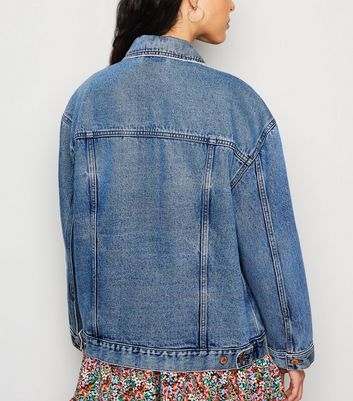 Blue Oversized Denim Jacket | New Look