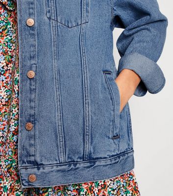 Blue Oversized Denim Jacket | New Look