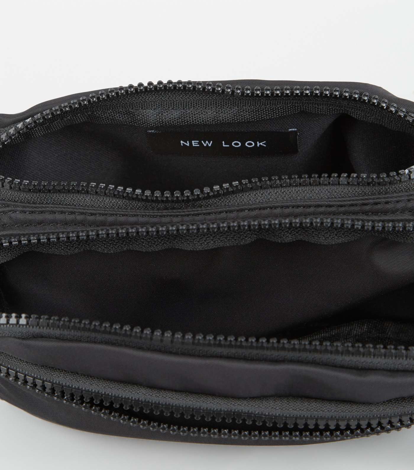 Black Nylon Rectangle Bum Bag Image 4