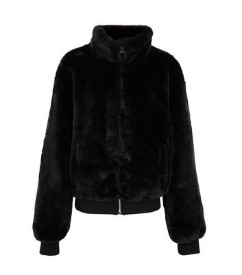 girls black bomber jacket