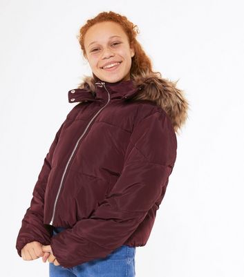 Girls burgundy clearance jacket