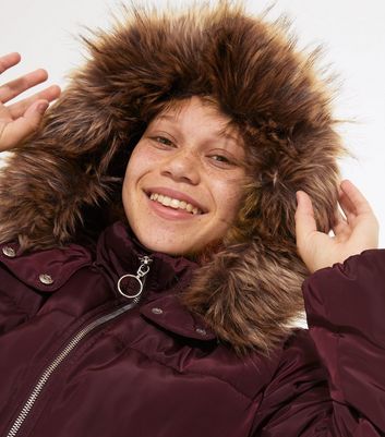 Girls shop burgundy jacket