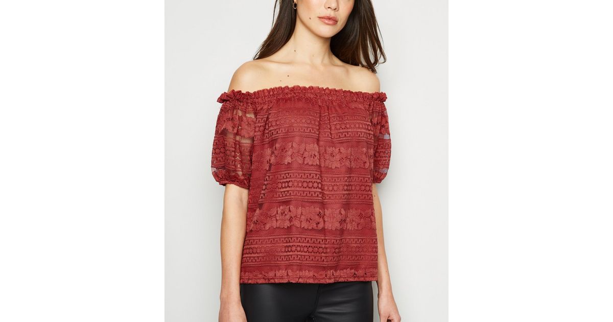 puff sleeve bardot top