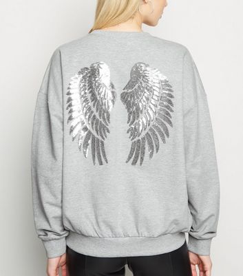 sweatshirt with angel wings
