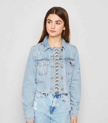 ripped cropped jean jacket