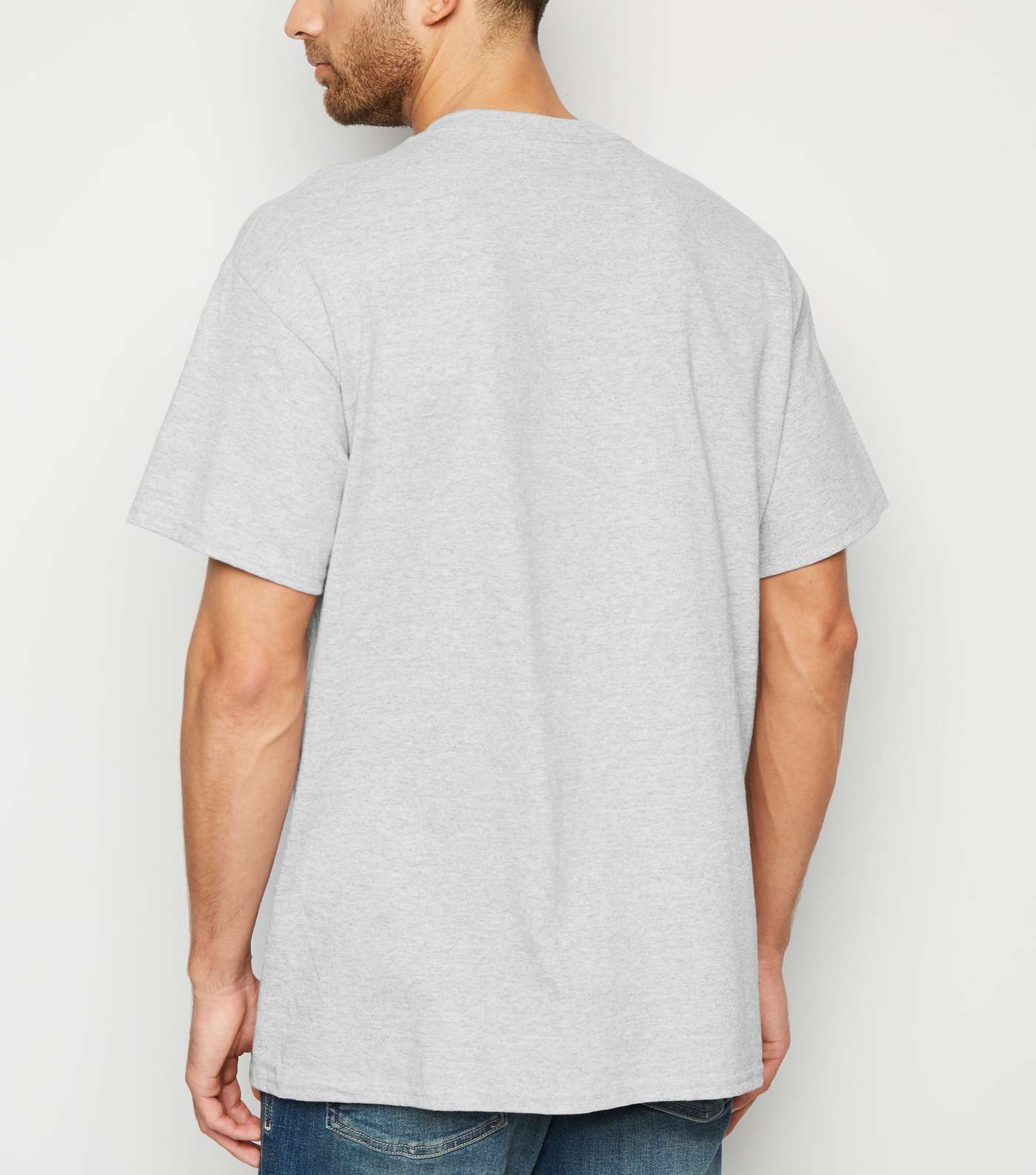 Grey Marl Oversized San Francisco T-Shirt Image 3