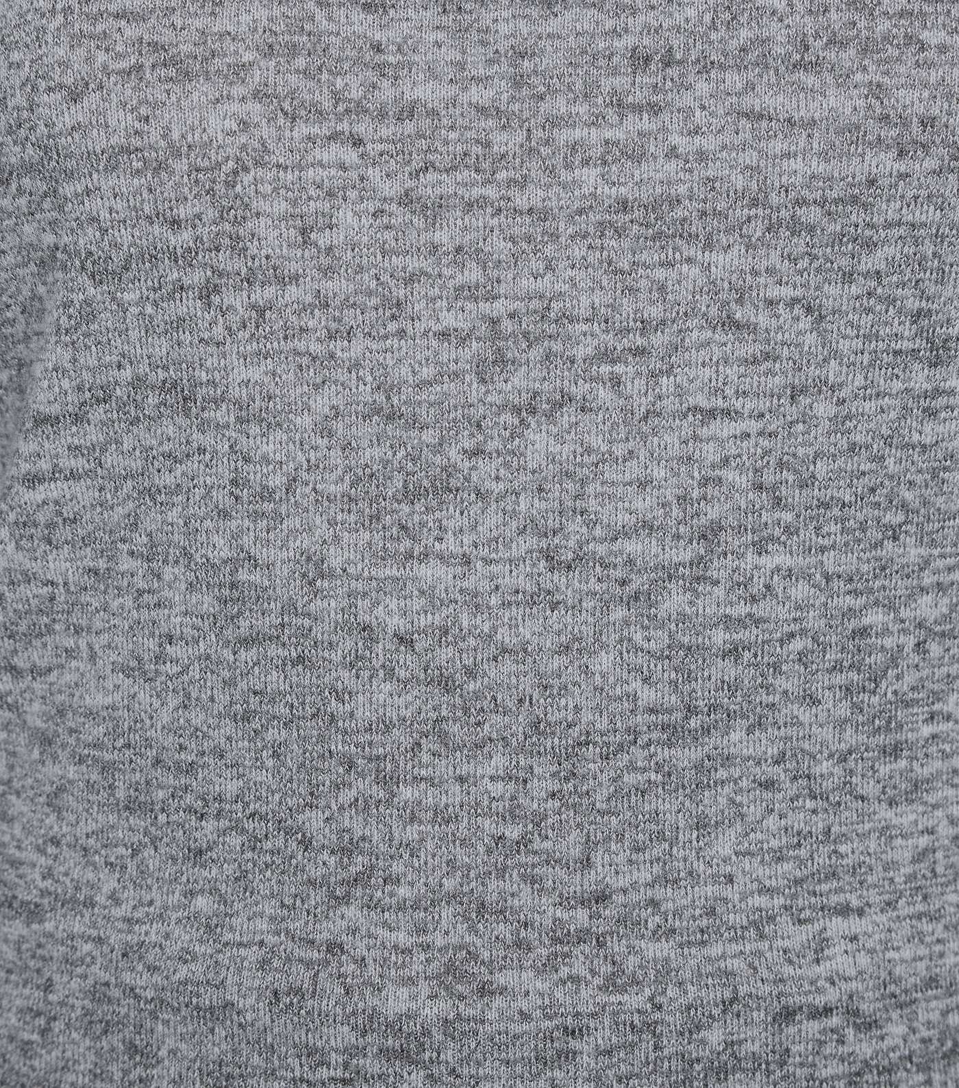 Grey Brushed Knit Puff Sleeve Jumper Image 5