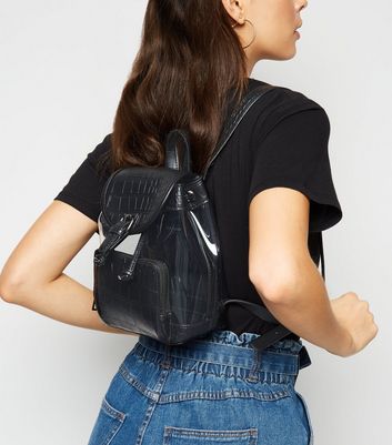 denim backpack new look