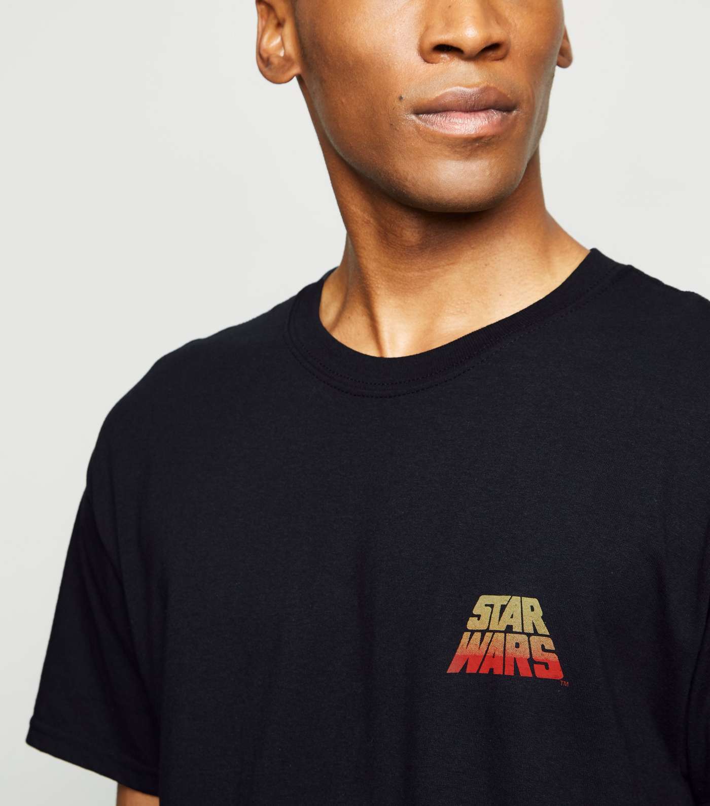 Black Star Wars Fighter Force Print T-Shirt Image 5