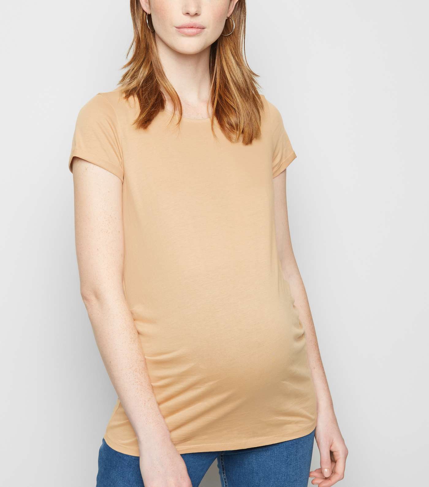 Maternity Camel Short Sleeve T-Shirt