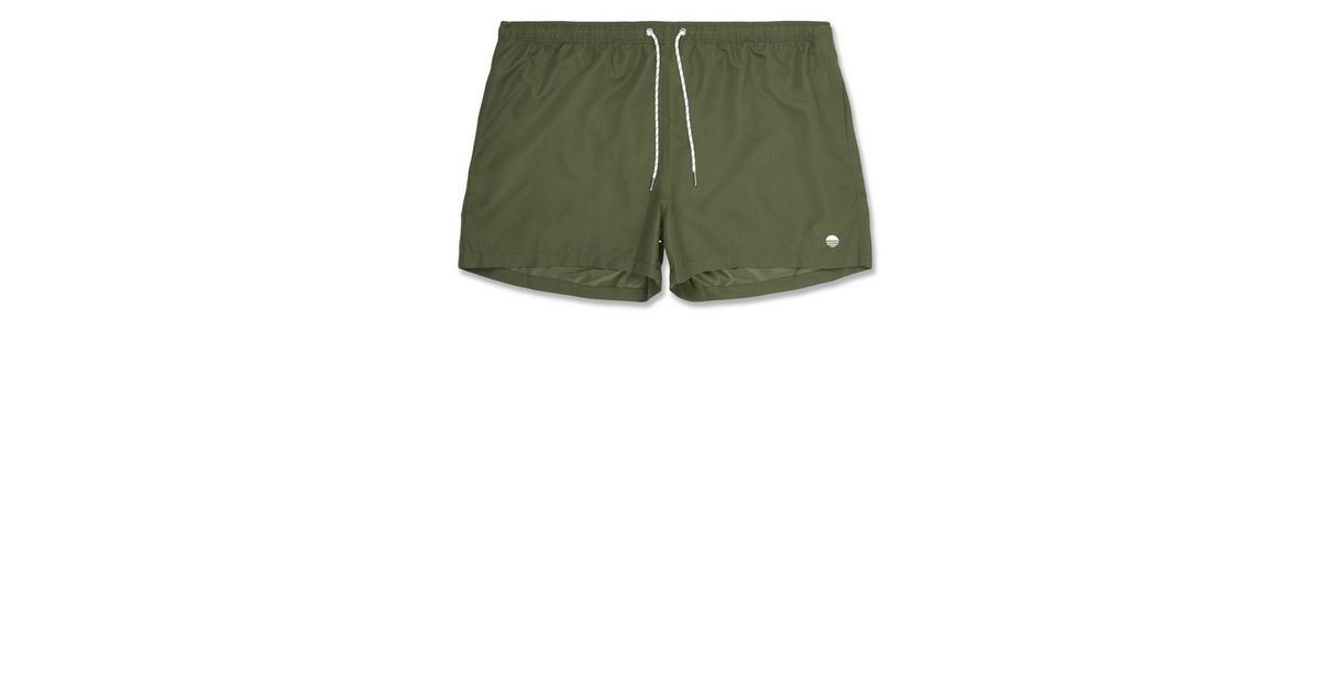 Plus Size Khaki Swim Shorts New Look