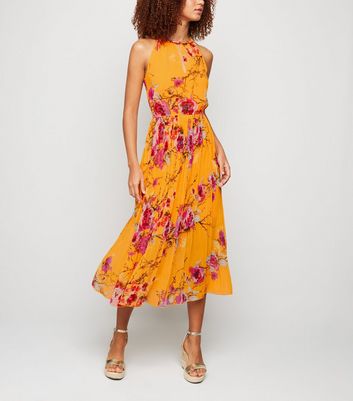 new look orange maxi dress