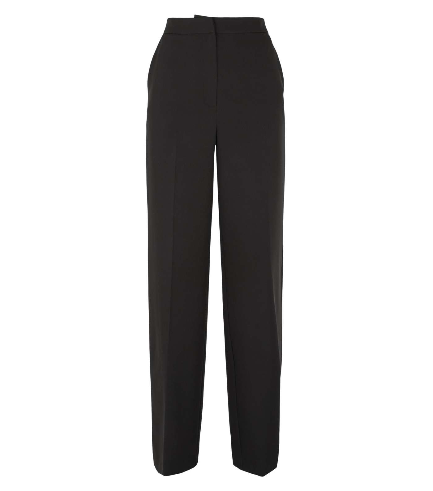 Tall Black Wide Leg Trousers Image 4