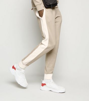 stone coloured joggers