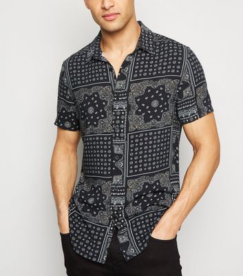 bandana print shirt mens