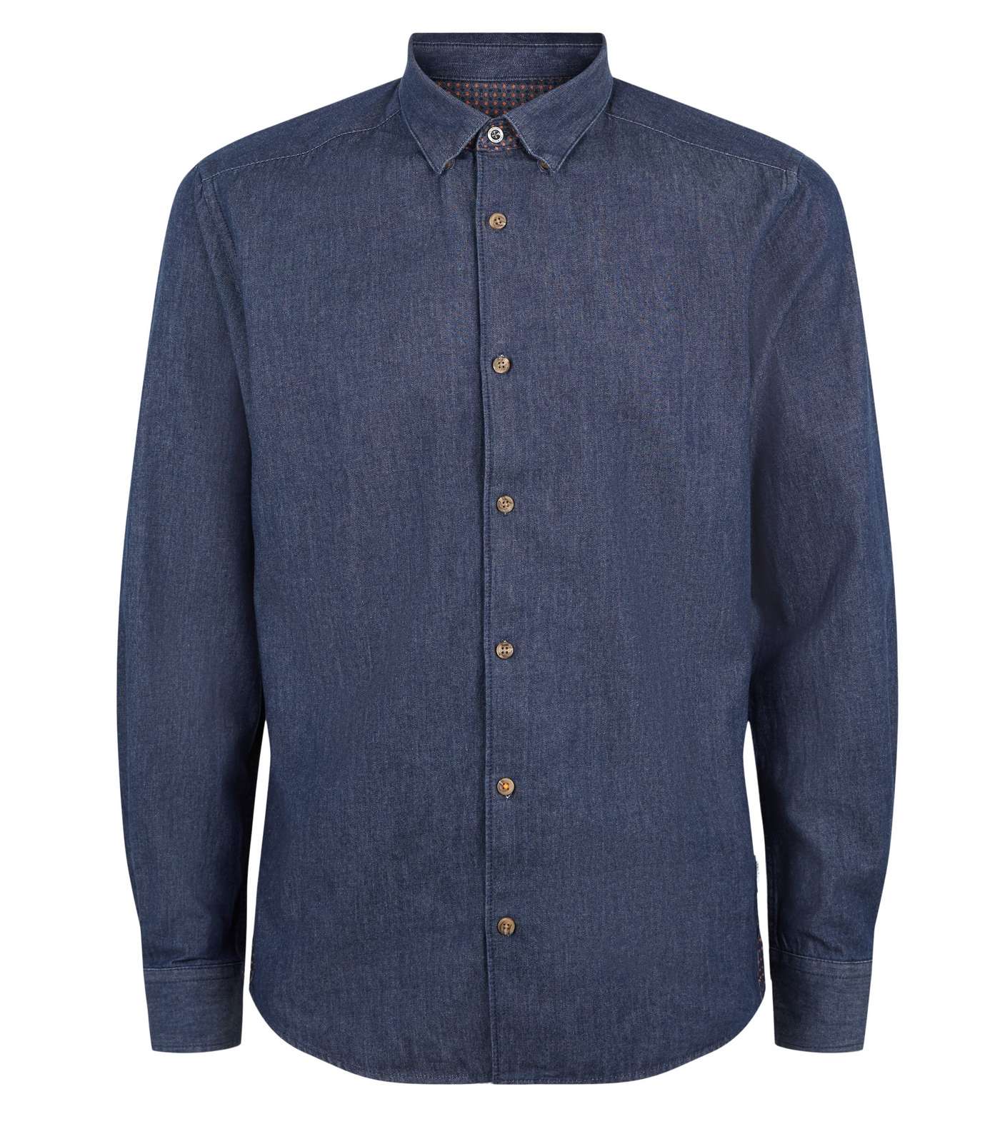 Only & Sons Navy Long Sleeve Shirt Image 4