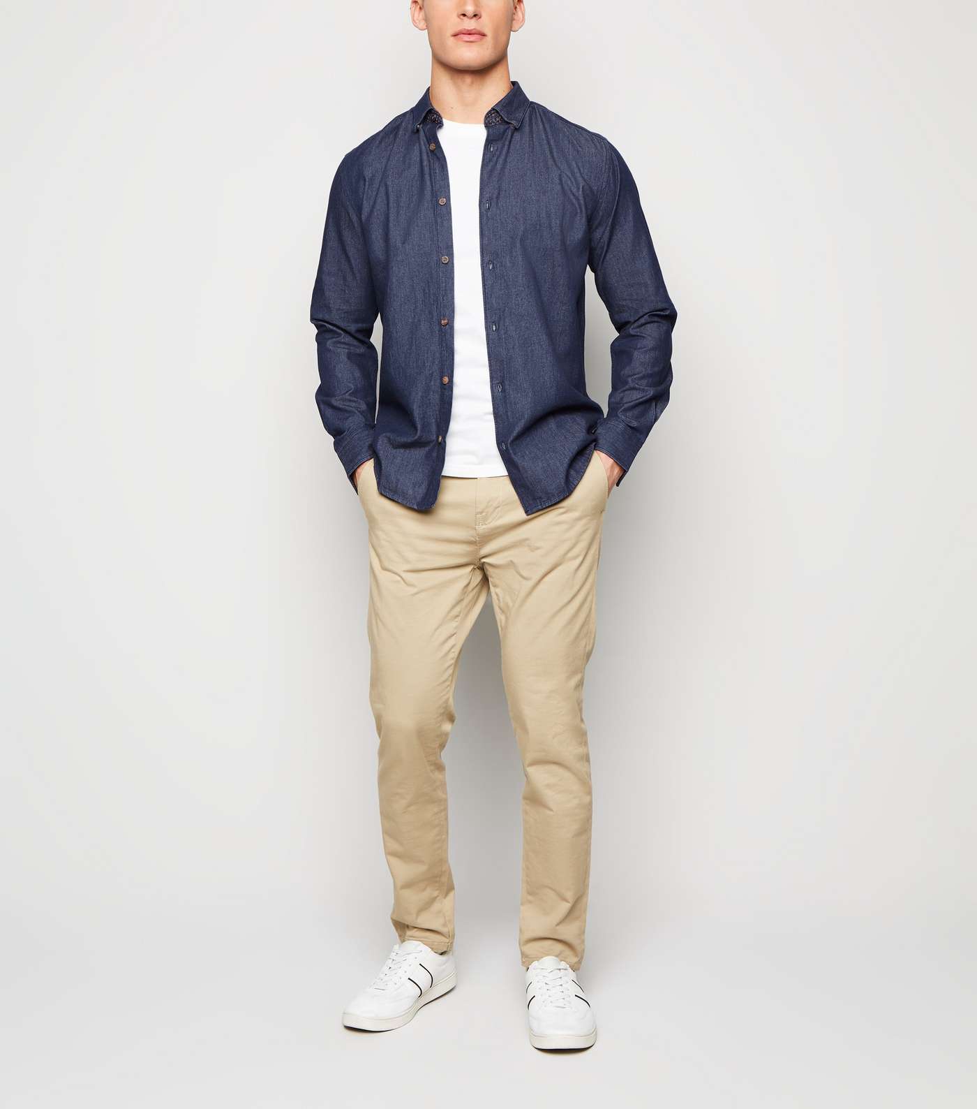 Only & Sons Navy Long Sleeve Shirt Image 2