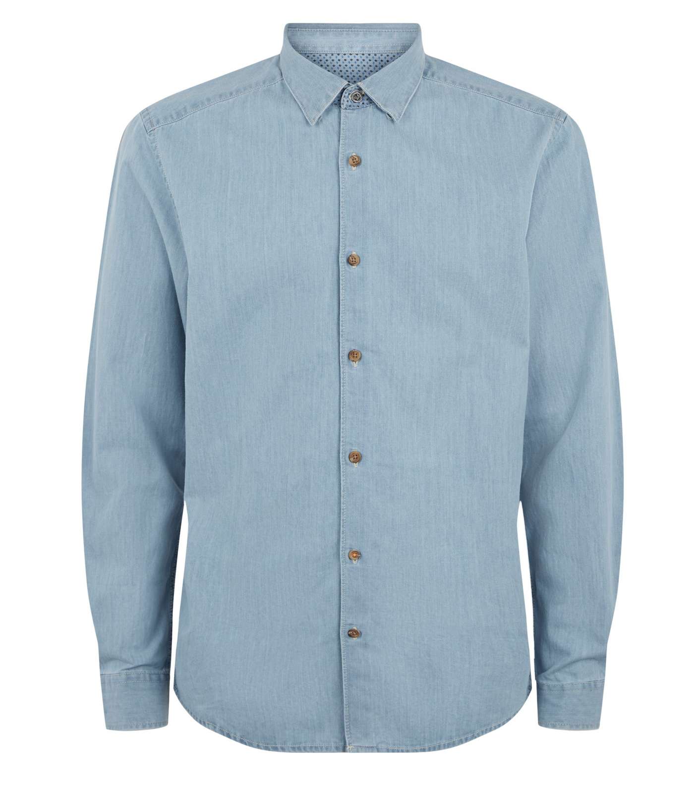 Only & Sons Pale Blue Long Sleeve Shirt Image 4