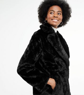 Tall faux fur outlet coat