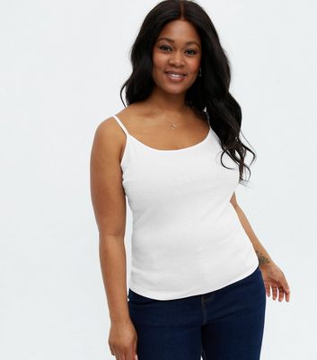 Curves White Longline Strappy Cami 