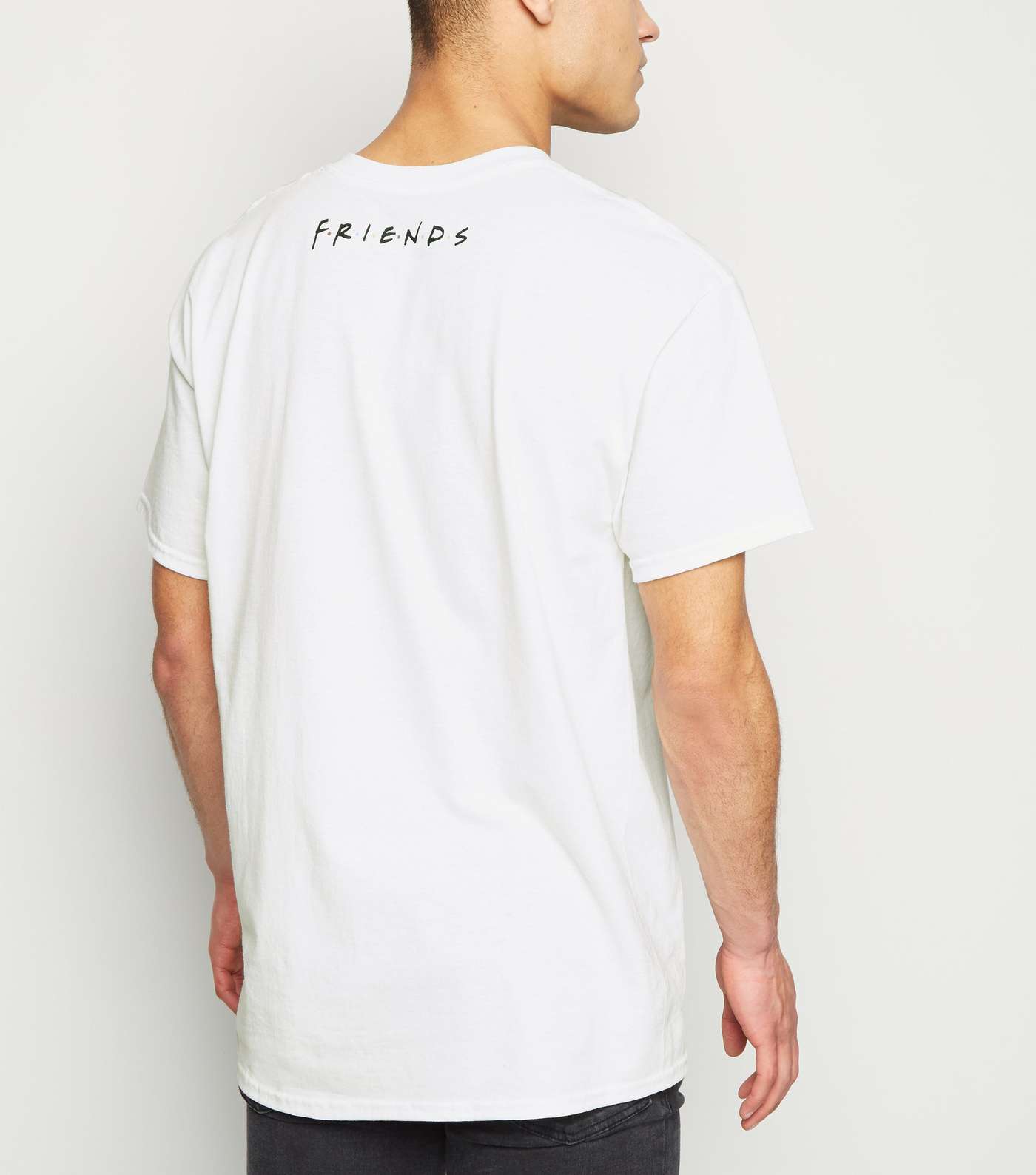 White They Know Friends Slogan T-Shirt Image 3