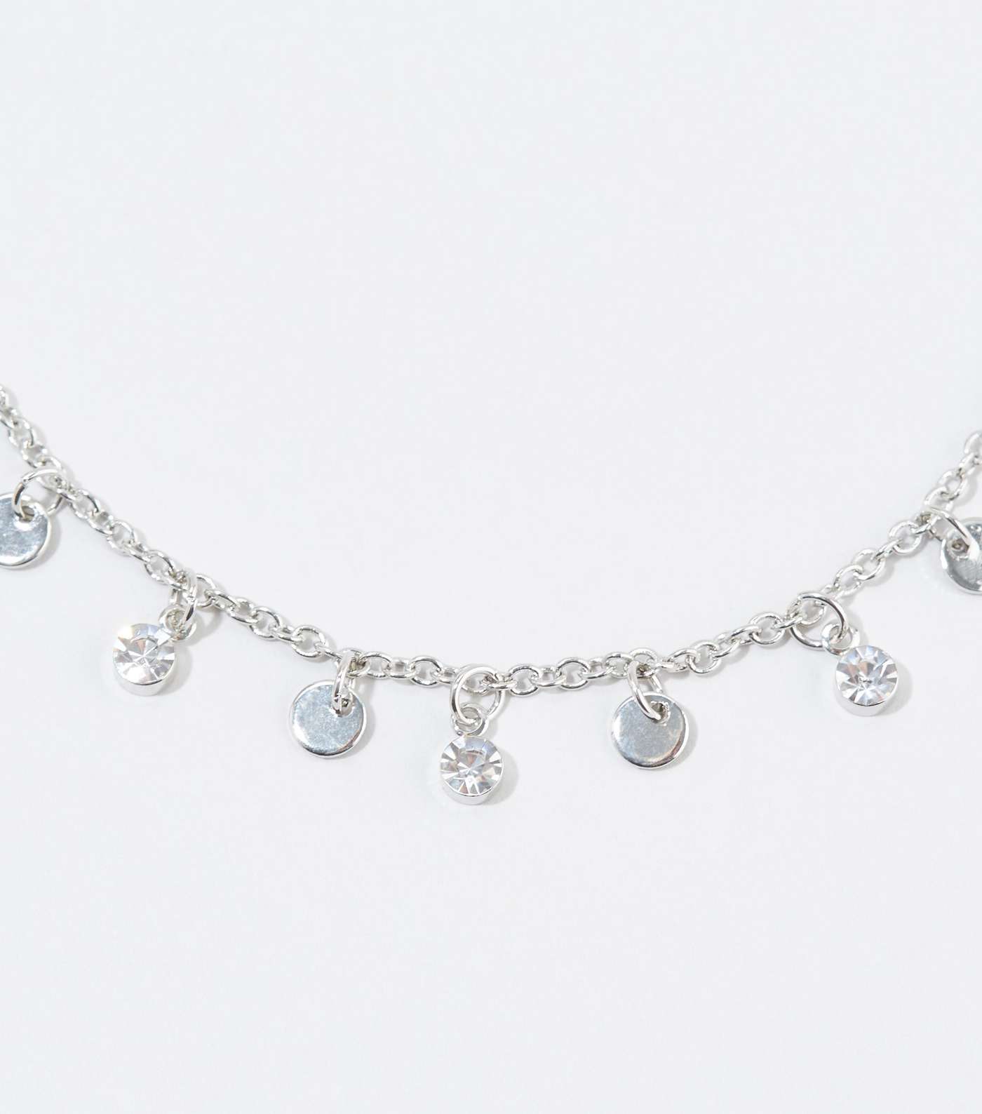 Silver Charm Chain Anklet Image 2