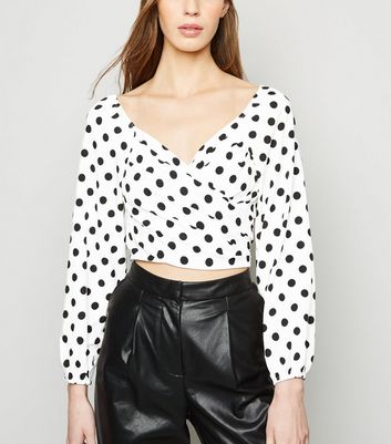 white spot blouse