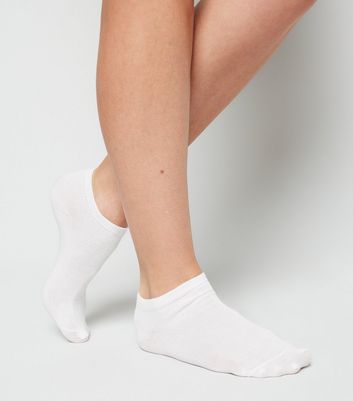 plain white trainer socks