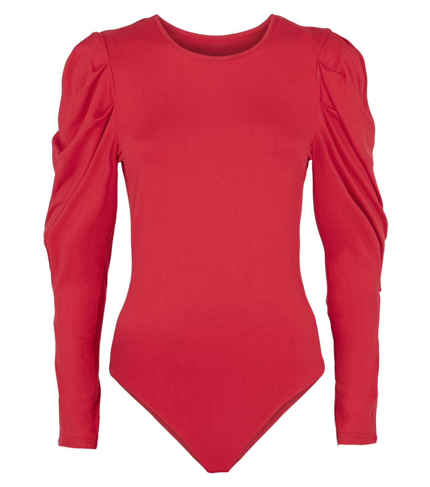 AX Paris Red Puff Sleeve Bodysuit Image 4