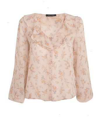 pale pink chiffon top