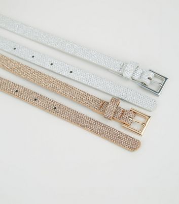 Rose gold skinny on sale belt