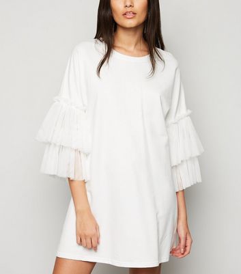 white mesh sweatshirt