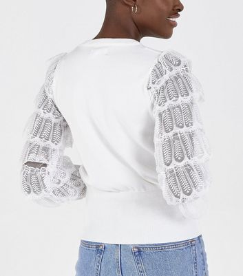 White sales lace jumpers