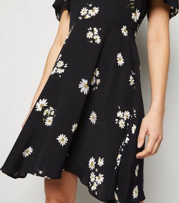 black floral dress