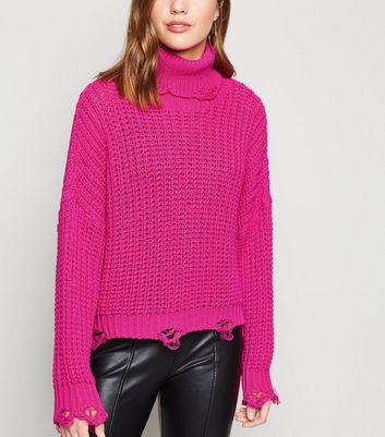 pink knitwear