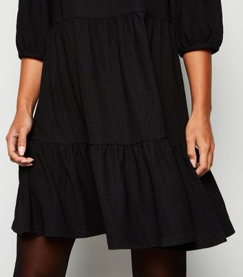 petite black smock dress