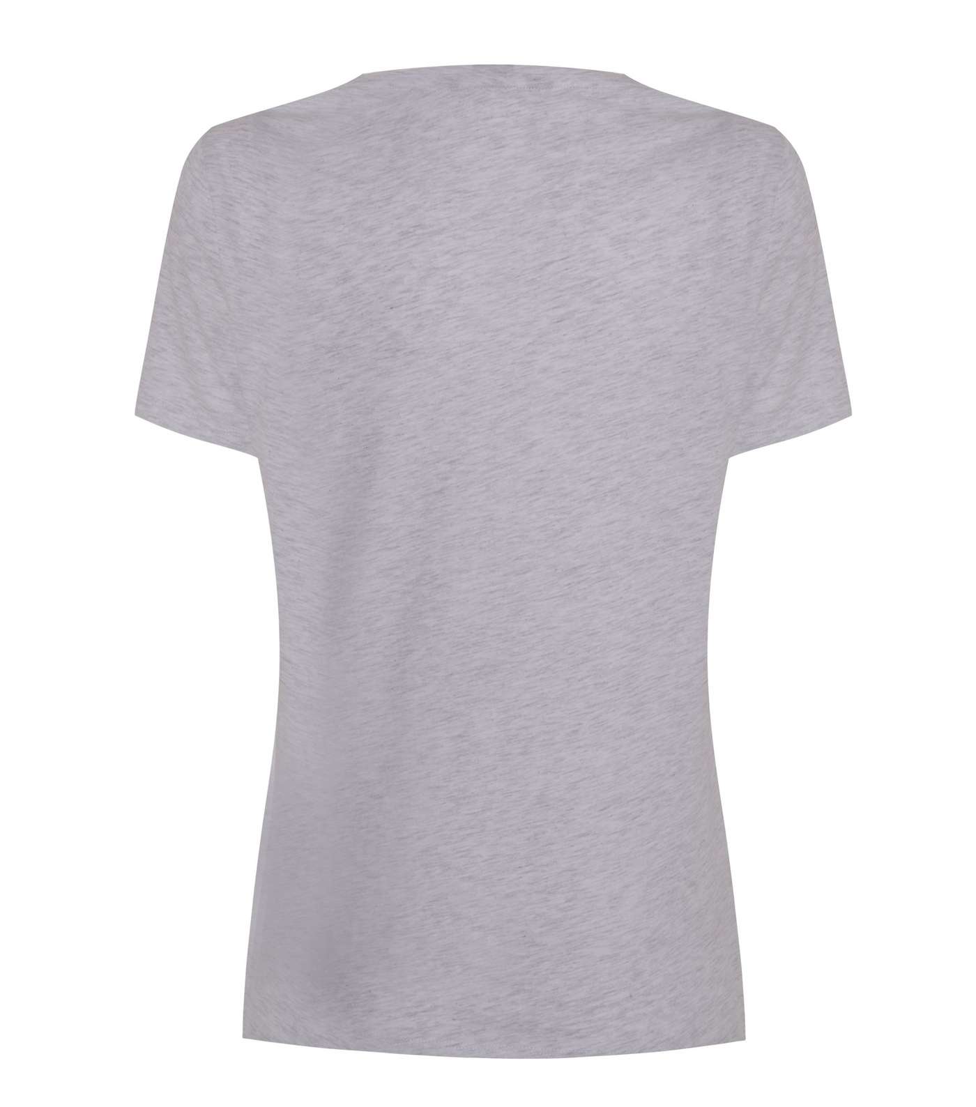 Pale Grey Short Sleeve Crew T-Shirt Image 2