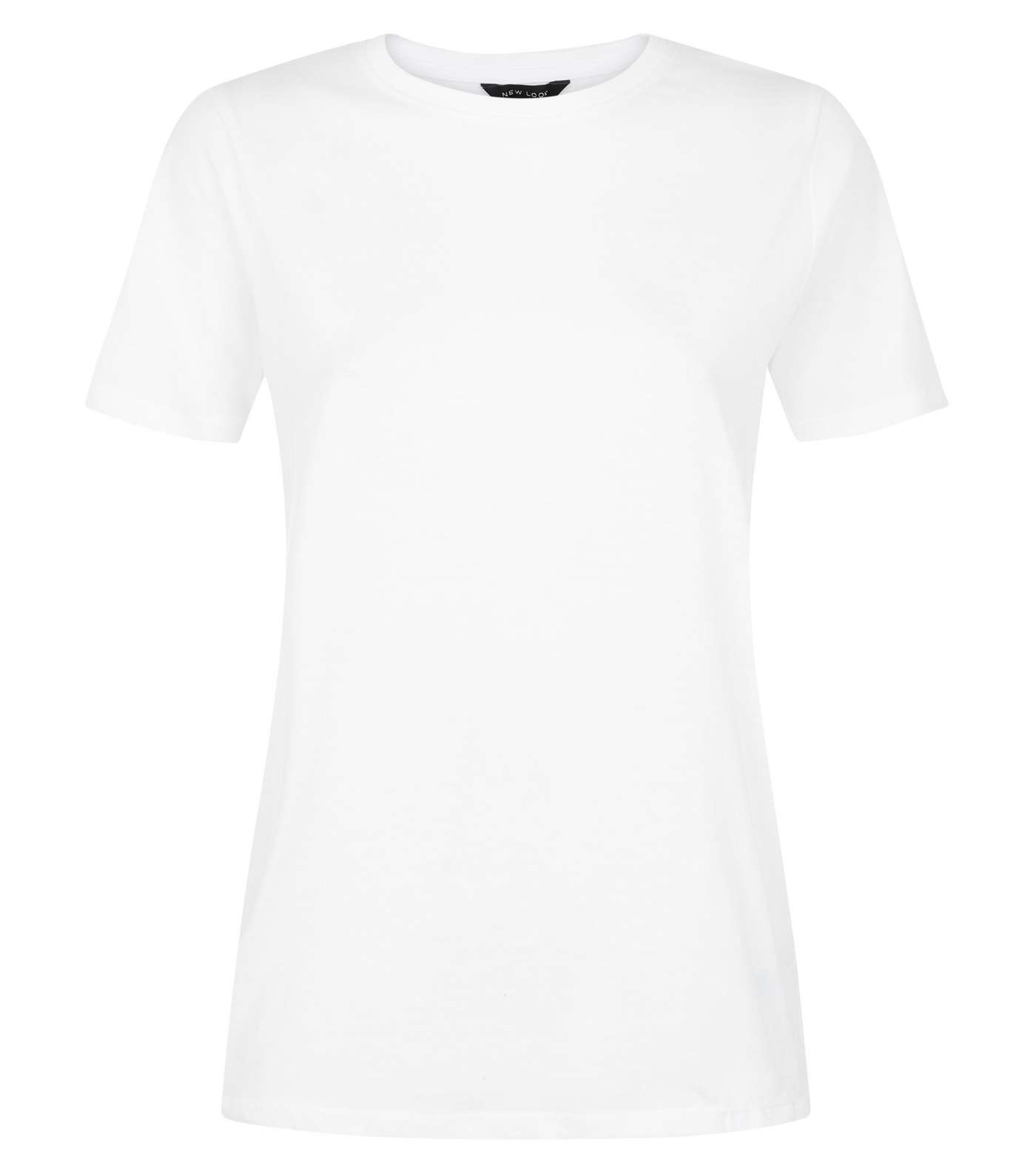 White Short Sleeve Crew T-Shirt Image 4