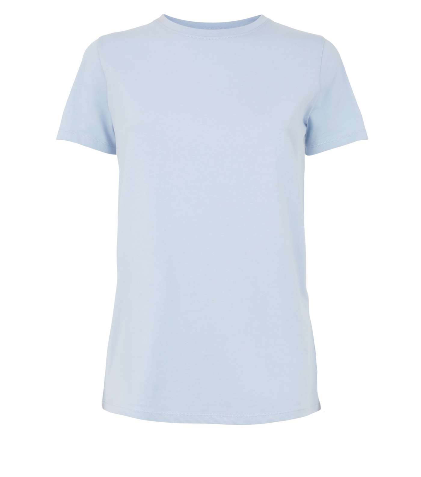 Pale Blue Short Sleeve Crew T-Shirt Image 4