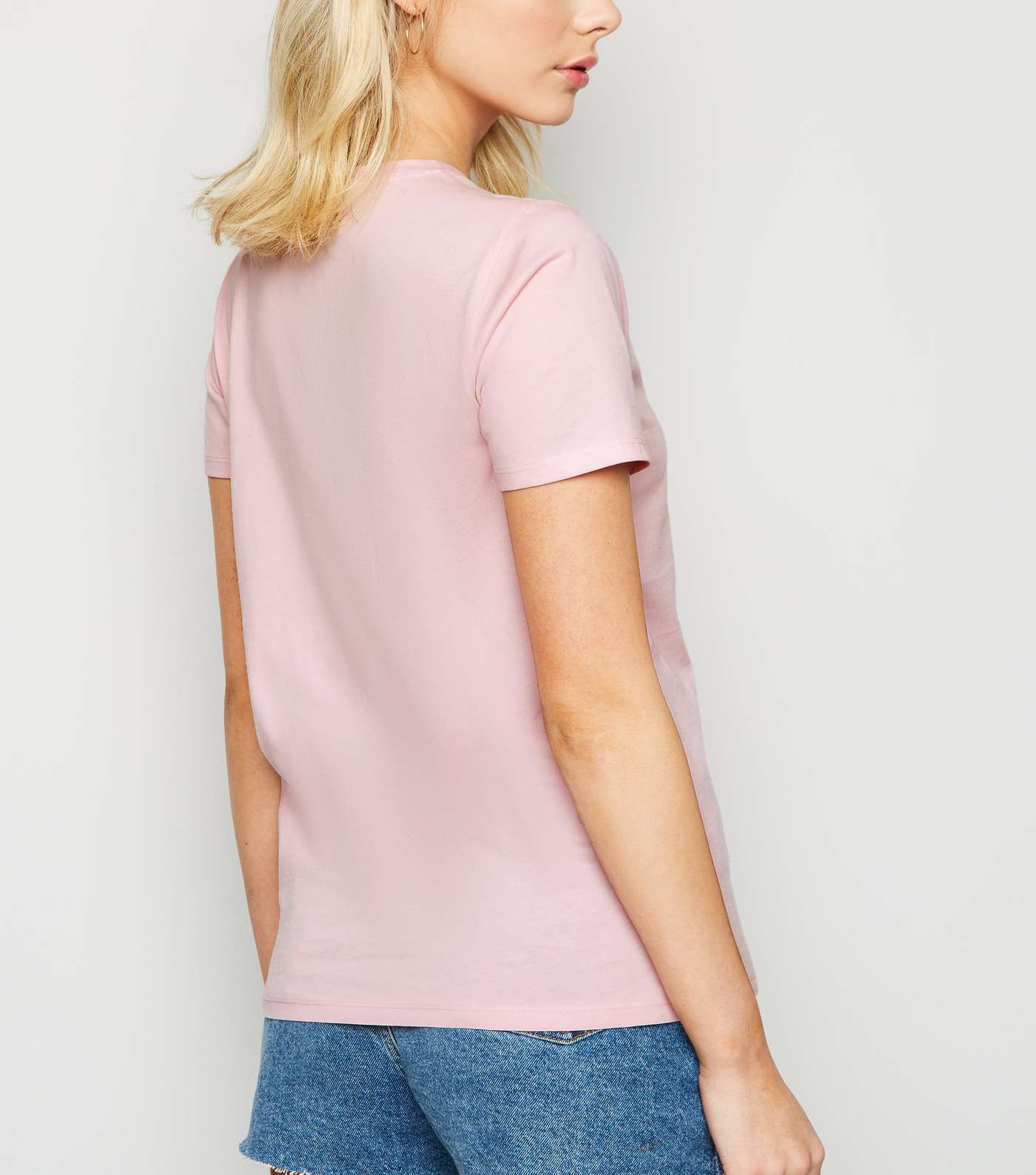 Mid Pink Short Sleeve Crew T-Shirt Image 3