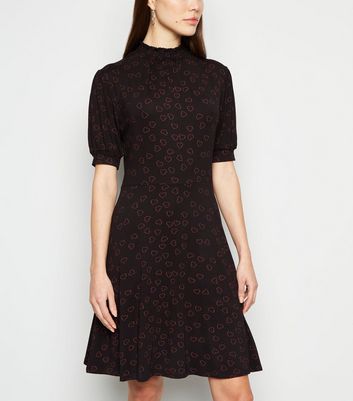 casual skater dress with sleeves