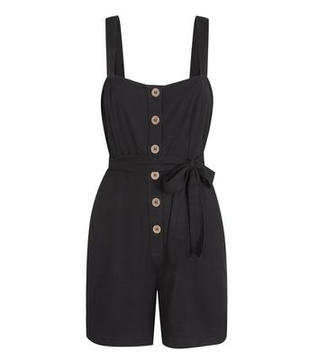 new look black playsuit