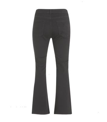 petite black flare jeans