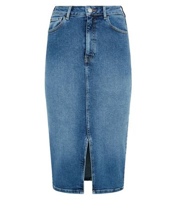 new look tall denim skirt