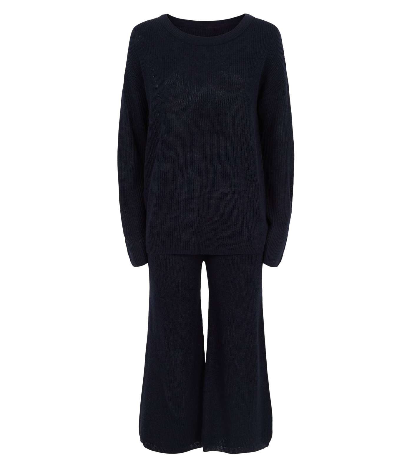 Brave Soul Navy Knit Jumper and Trousers Set Image 4