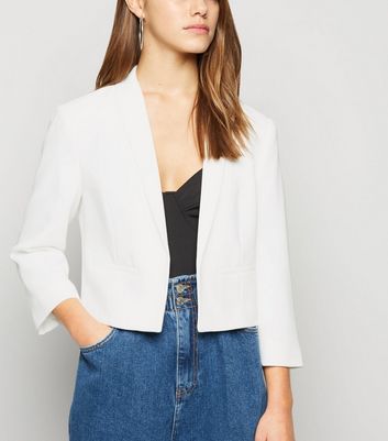 petite white jacket