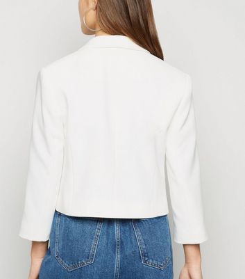 petite white jacket